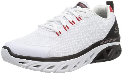 Skechers Men's Glide-Step Sport - New Appeal Lace-Up Sneaker, White/Black, US 10.5