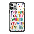 CASETiFY Ultra Impact Case for iPhone 12 Pro - You are Exactly - Clear Black