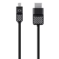 Belkin Mini DisplayPort? to HDMI Cable, 1.8m, 4K F2CD080bt06 Black