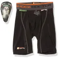 Shock Doctor Supporter with AirCore Hard Cup, Adult & Youth, Mens, Compression Short w/AirCore Hard Cup Blk A/L, 235-01-34, Black, Adult/Large