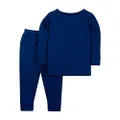 Lamaze Baby Boys Organic Baby/Toddler Girl, Boy, Unisex Long Johns Thermal Underwear Set, Blue, 9 Months US