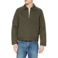Dickies Men's Insulated Eisenhower Front-zip Jacket, Moss, Small