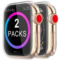 BRG Case Compatible with Apple Watch Screen Protector Series 4 40mm 44mm,2 Pack iWatch Series 4 Soft TPU HD Clear Ultra-Thin Overall Protective Cover Case