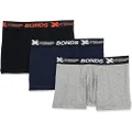 Bonds Men's Underwear X-Temp Trunk - 3 Pack, Grey / Grey / Black (3 Pack), Medium
