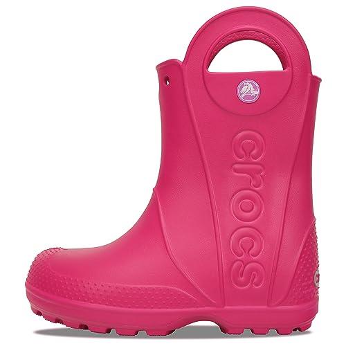Crocs Kids Handle It Rain Boot, Candy Pink, J2