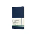 Moleskine 2022 Weekly Notebook Soft Cover Diary, Large, Sapphire Blue