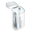 InterDesign Rain Dental Center Toothbrush and Toothpaste Holder/Case - Clear