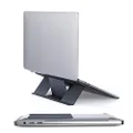 MOFT Compact Adhesive Laptop Stand 3” Elevation for Ergonomic Viewing, Fits Laptops Without Bottom Vents, Repositionable Residue-Free Computer Desk Stand, Starry Grey