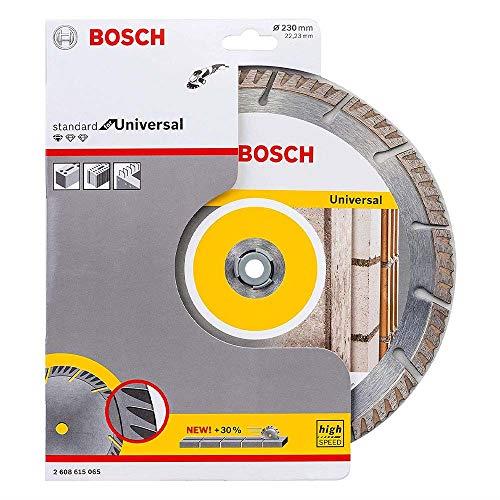 Bosch Accessories Professional 1x Standard for Universal Diamond Cutting Disc (for Concrete, Tile, Metal, Ø 230 x 22.23 x 2.6 mm, Accessories for Angle Grinders)