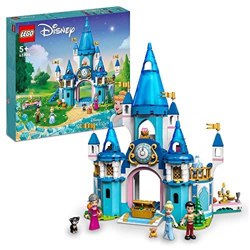 LEGO® Disney Cinderella and Prince Charming’s Castle 43206 Building Kit; Designed for Imaginative Play for Ages 5+