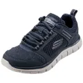 Skechers Men's Track - Knockhill Lace-Up Sneaker, Navy, US 8
