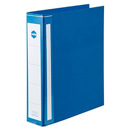 Marbig 5914001 Deluxe Ring Binder PE A4 50mm 4D Blue
