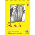 Strathmore 300 Series Sketch Pad, 9x12 inch, 100 Sheets, Top Wire - Artist Sketchbook for Drawing, Illustration, Art Class Students