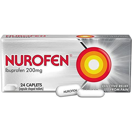 Nurofen Caplets Pain and Inflammation Relief 200mg Ibuprofen 24 Pack