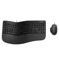 Microsoft Ergonomic Desktop Wired USB Keyboard and Mouse, Black