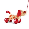 Hape Pepe Wooden Push & Pull Along Dog Animal Baby/Toddler Fun Play Toy 12m+