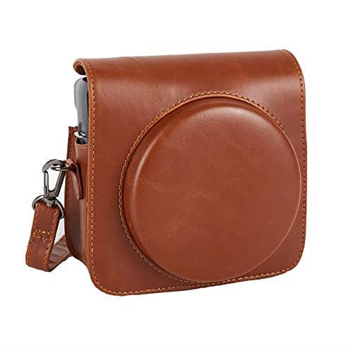 Phetium Protective Case Compatible with Fujifilm Instax Square SQ6 Instant Film Camera, Soft PU Leather Bag with Adjustable Shoulder Strap (Brown)