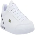 Lacoste Men's Graduate Cap 0121 1 SMA Sneaker, White/Black, 13
