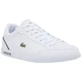 Lacoste Men's Graduate Cap 0121 1 SMA Sneaker, White/Black, 13 US