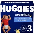 Huggies Overnites Nighttime Baby Diapers Size 3, 132 Ct