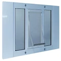 Ideal Pet Products 23SWDM Aluminum Sash Window Pet Door, Medium/7" x 11.25", White