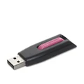 Verbatim 16GB USB 3.0 Store 'n' Go V3 Flash Drive - Cap-Less & PC/Mac Compatible - Pink