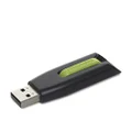 Verbatim 16GB Store 'n' Go V3 USB 3.0 Flash Drive, Black/Green 49177