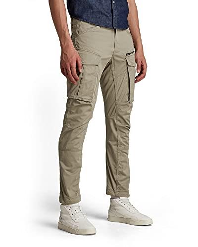 G-Star RAW Men's Rovic Zip 3D Straight Tapered Fit Cargo Pants, Dune, 28W x 30L