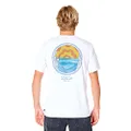 Rip Curl Men's Rays and Tubed Tee, White, X-Small