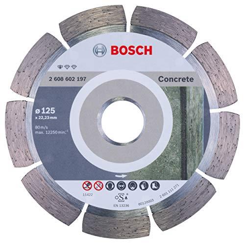 Bosch Accessories Professional 2608602197 Standard for Concrete Diamond Cutting disc, Silver/Grey, 125 mm