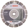 Bosch Accessories Professional 1x Standard for Concrete Diamond Cutting Disc (230 x 22,23 x 2,3 x 10 mm, Accessories for Angle Grinders)
