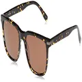 Lacoste Men's L898S 214 Rectangular Sunglasses, Brown, 56 mm