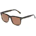 Lacoste Men's L898S 214 Rectangular Sunglasses, Brown, 56 mm