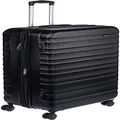 Amazon Basics Hardside Expandable Spinner Suitcase, Black, 78cm