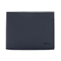 Lacoste Men's Small Bifold Wallet, Navy, One Size