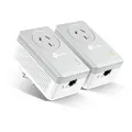 TP-Link AV600 Passthrough Powerline Starter Kit with Ethernet - Power Saving, Nano Powerline Adapter, Expand Home Network with Stable Connections (TL-PA4010P KIT)