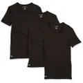 Lacoste Men's 3 Pack V Neck T-Shirts Black, XL
