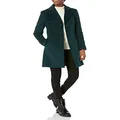 Calvin Klein womens Classic Cashmere Wool Blend Coat, Emerald, 2