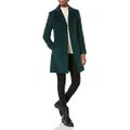 Calvin Klein womens Classic Cashmere Wool Blend Coat, Emerald, 2