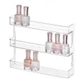 iDesign Hanging Nail Polish & Cosmetics Organizer, The Clarity Collection – 8.78" x 2.02" x 11.07", Clear