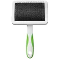 Andis Firm Slicker Brush, Large, White/Lime Green