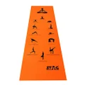 Stag Yoga Mantra Asana Mat with Bag, 8 mm (Orange)