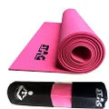Stag Yoga Mantra Asana Mat with Bag, 8 mm (Pink)