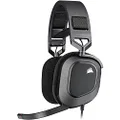 CORSAIR HS80 RGB USB Premium Gaming Headset with Dolby Audio 7.1 Surround Sound (Broadcast-Grade Omni-Directional Microphone, Memory Foam Earpads, High-Fidelity Sound, Durable Construction) Carbon