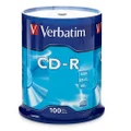 Verbatim CD-R 700MB 80 Minute 52x Recordable Disc - 100 Pack Spindle (FFP) - 97458