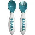 BÉABA Set of 2nd Age Training Fork and Spoon Blue
