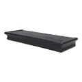 High & Mighty 515605 Floating Shelf, Beveled Design, Black, 18"