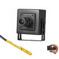 Mini POE IP Camera with Microphone , HD 3MP Audio Indoor Security Camera P2P Remote View CCTV Video H.265 (I706-P-Audio Black)