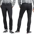 Dickies Men's Skinny Straight-fit Work Pant, Black, 33W x 30L