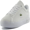Lacoste Women's Powercourt 0721 2 SFA Sneaker, White/White, 8